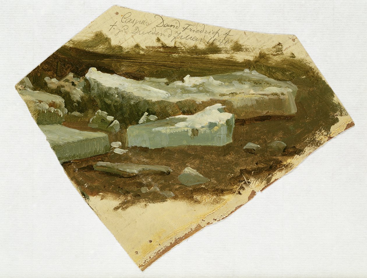 Isflak, 1840 av Caspar David Friedrich