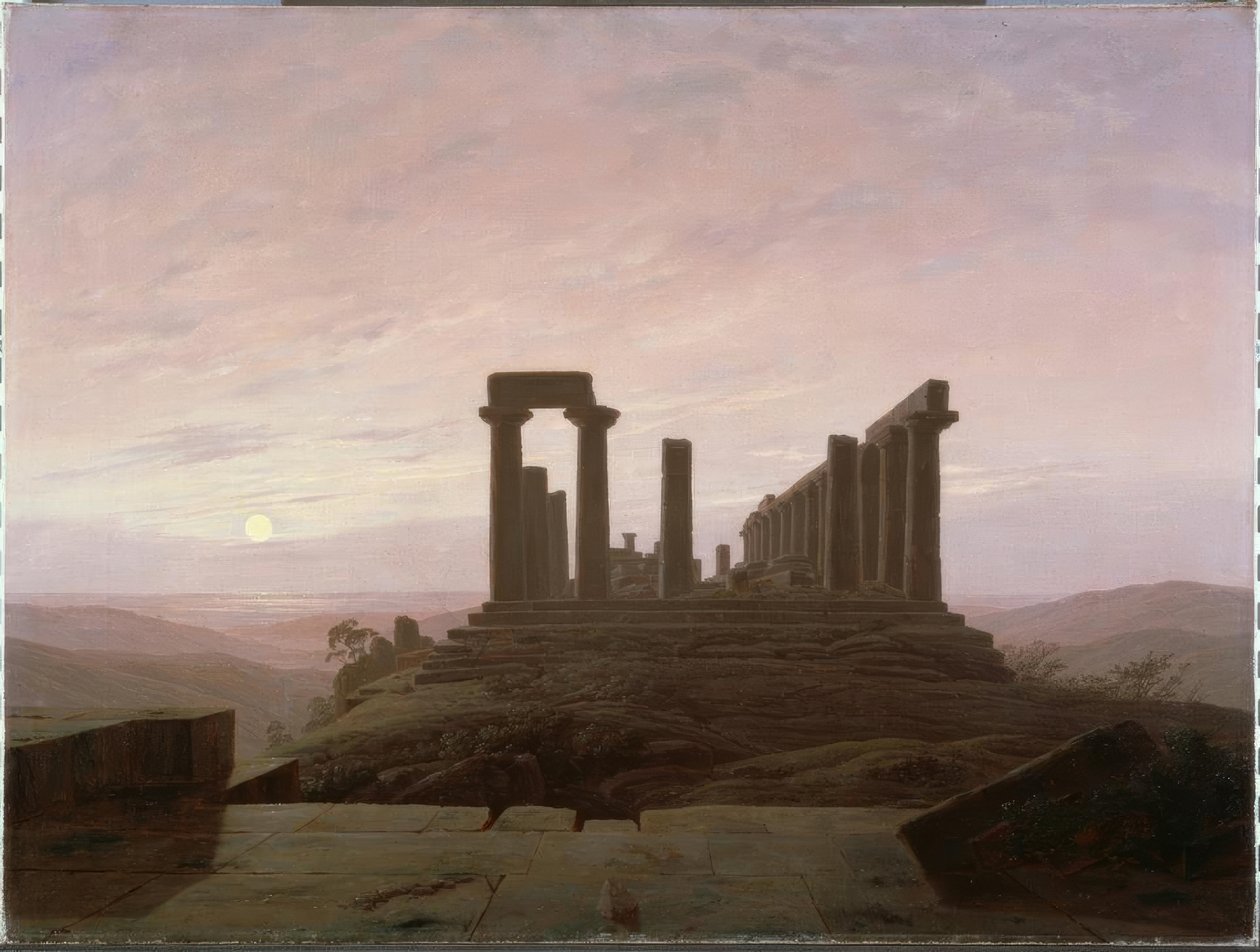 Junotempel i Agrigent av Caspar David Friedrich