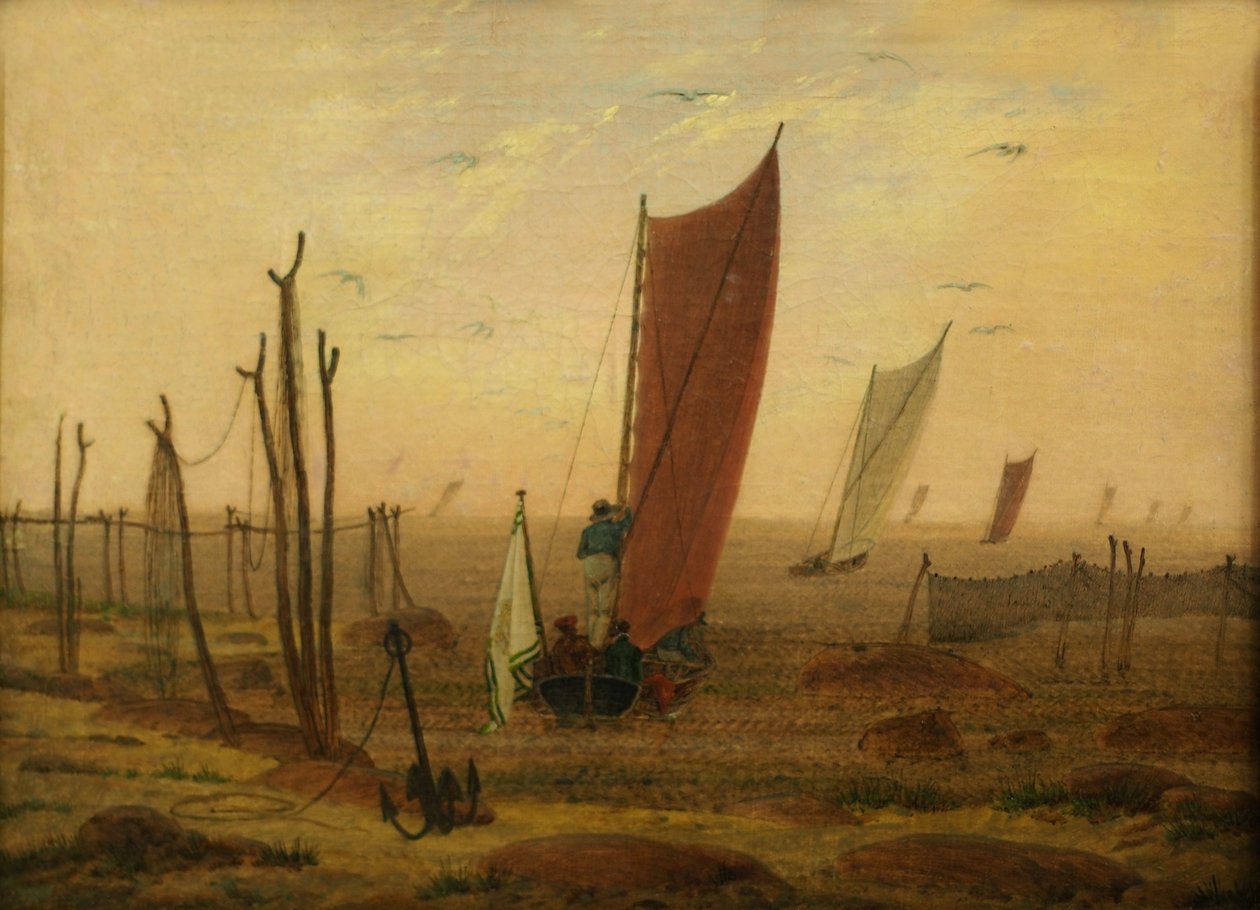 I morgen (avgang på båtene) av Caspar David Friedrich