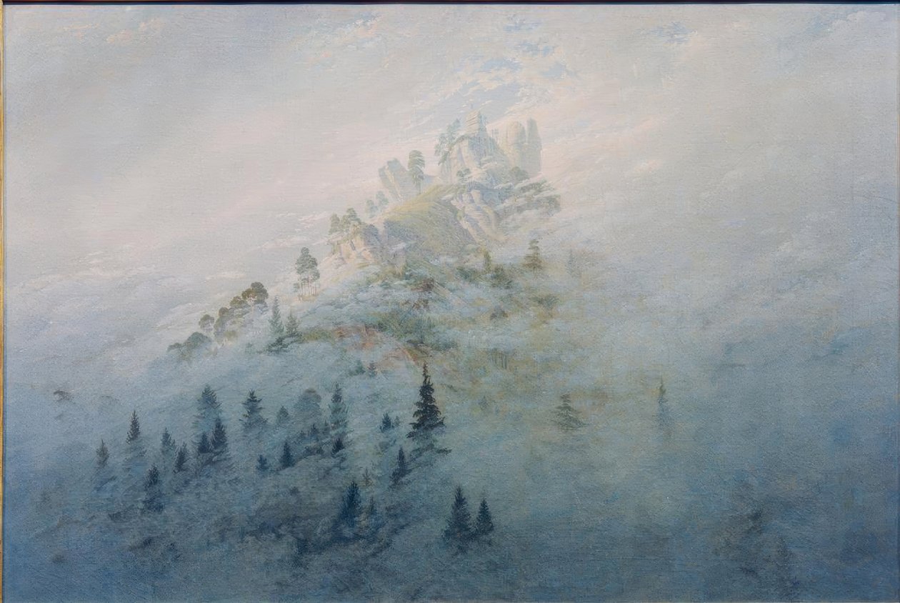 Morgentåke i fjellet av Caspar David Friedrich