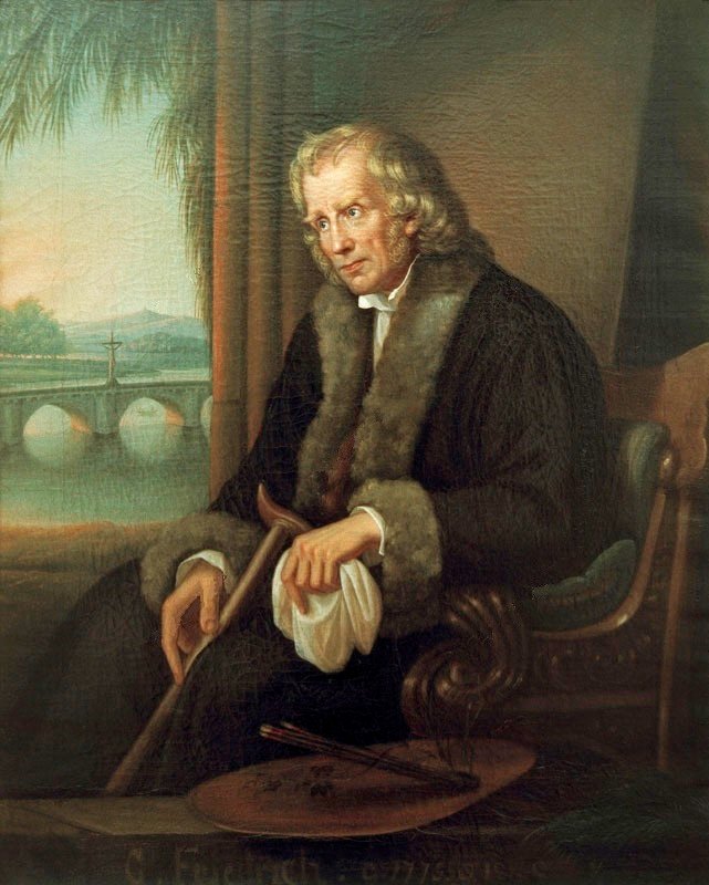 Portrett av Caspar David Friedrich av Caspar David Friedrich