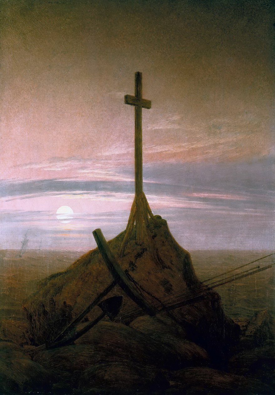 Korset ved siden av Østersjøen av Caspar David Friedrich