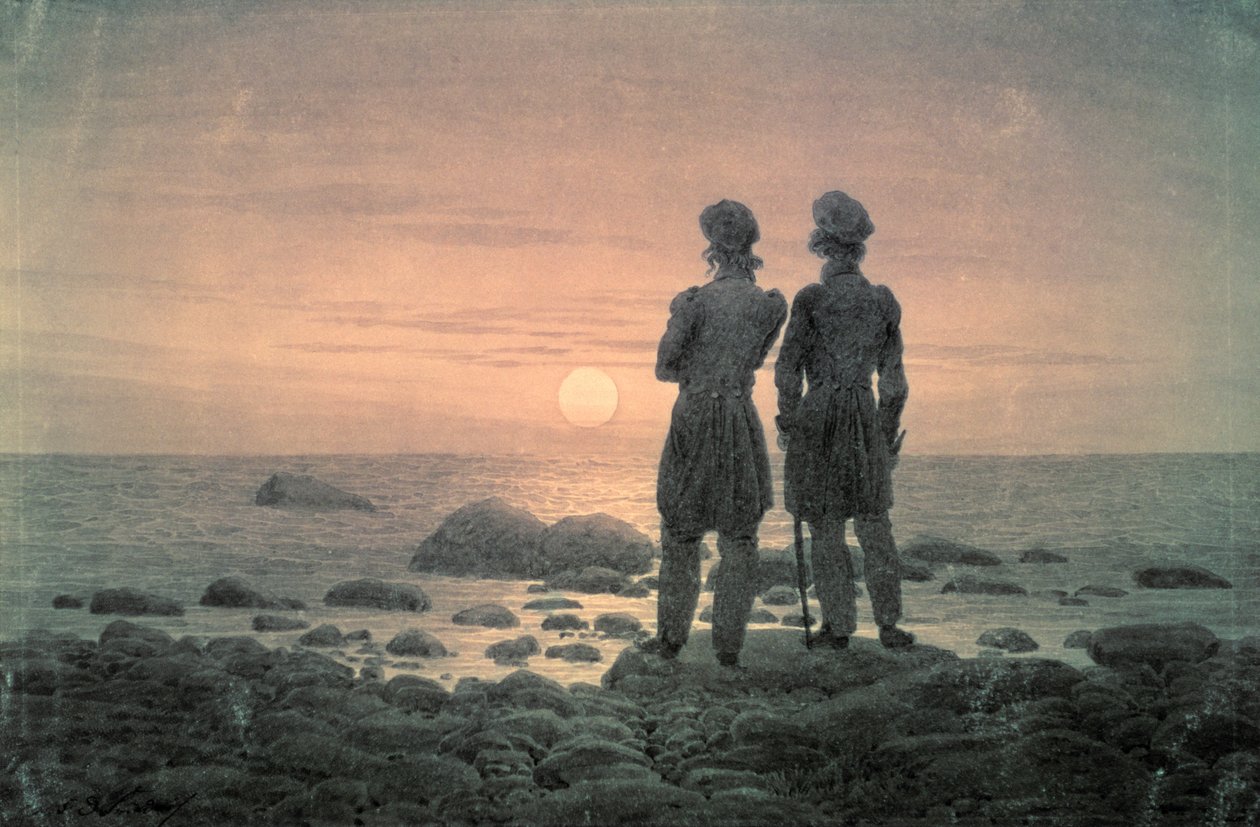 To menn ved havet av Caspar David Friedrich