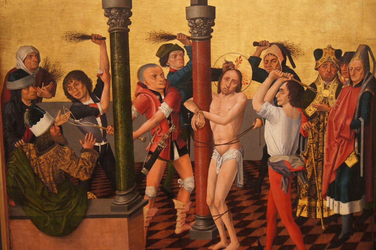 Colmar altertavle (flagelering) av Caspar Isenmann