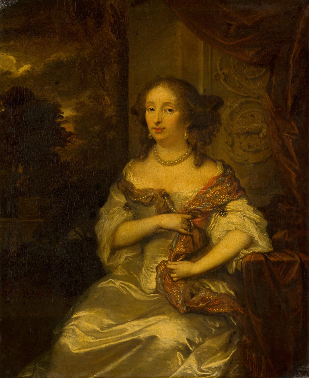 Portrett av Elisabeth Bebber av Caspar Netscher