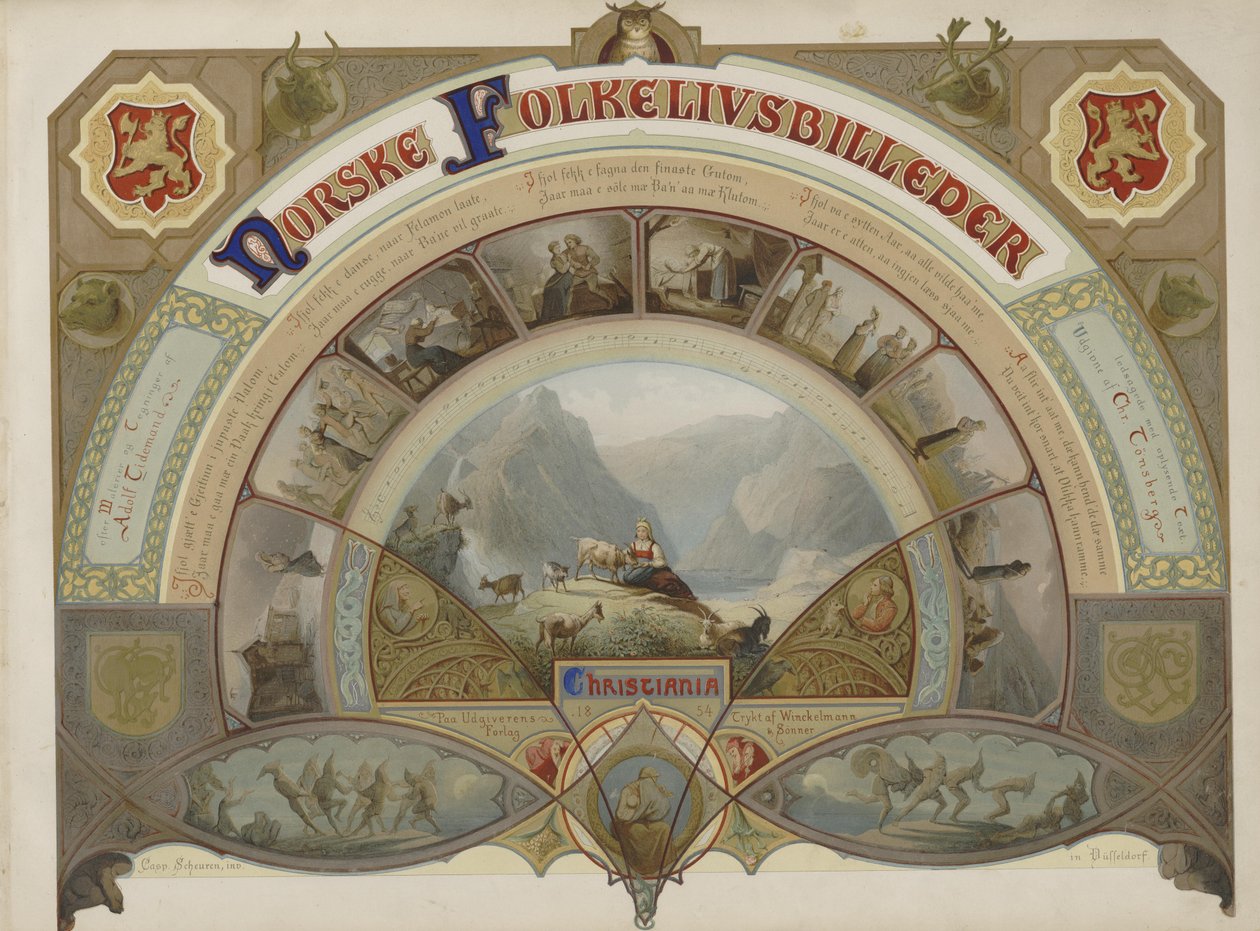 Norske Folkelivsbilleder av Caspar Scheuren