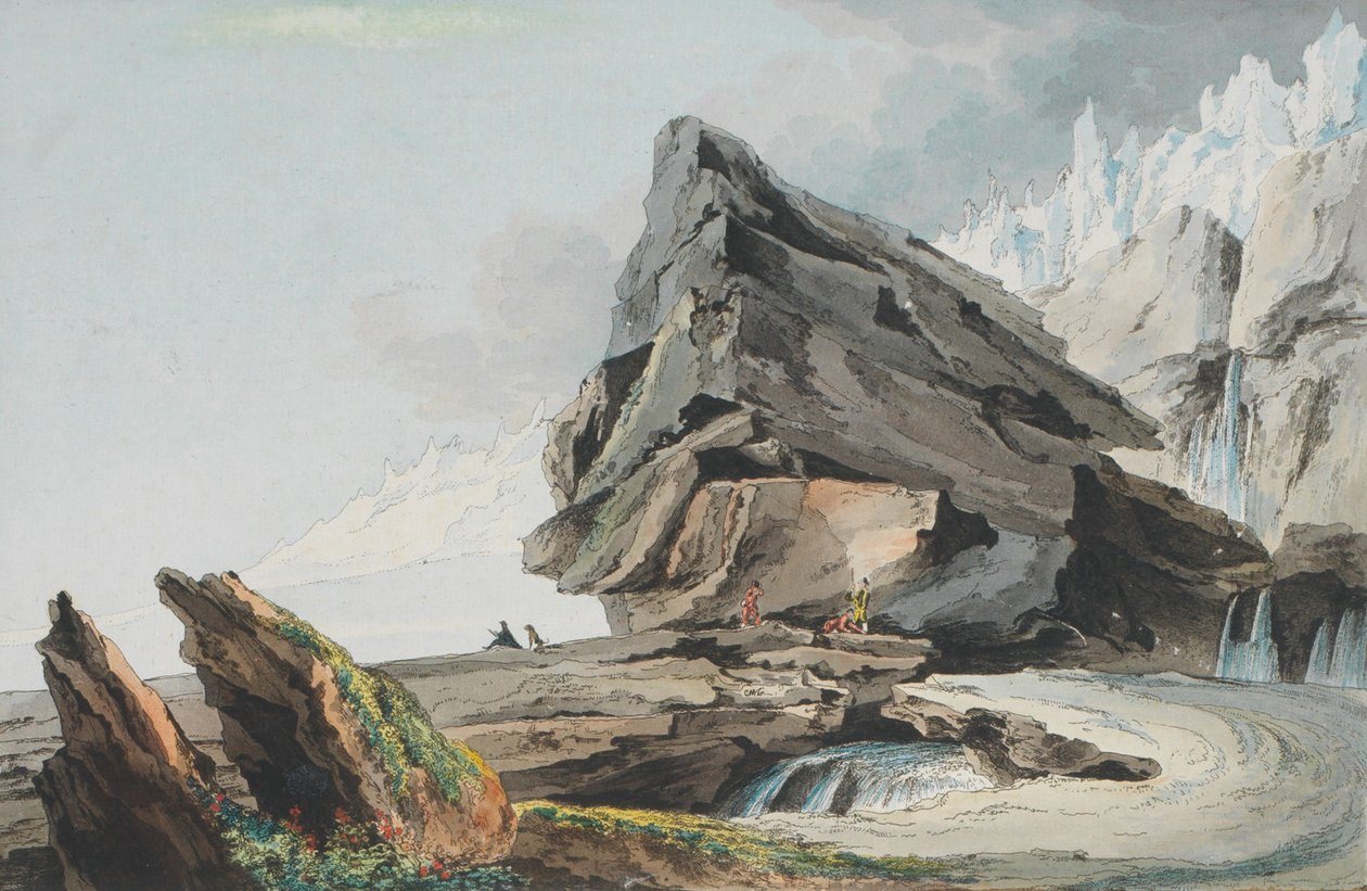 Caspar Wolf, Gelten Mountain Glaciers av Caspar Wolf
