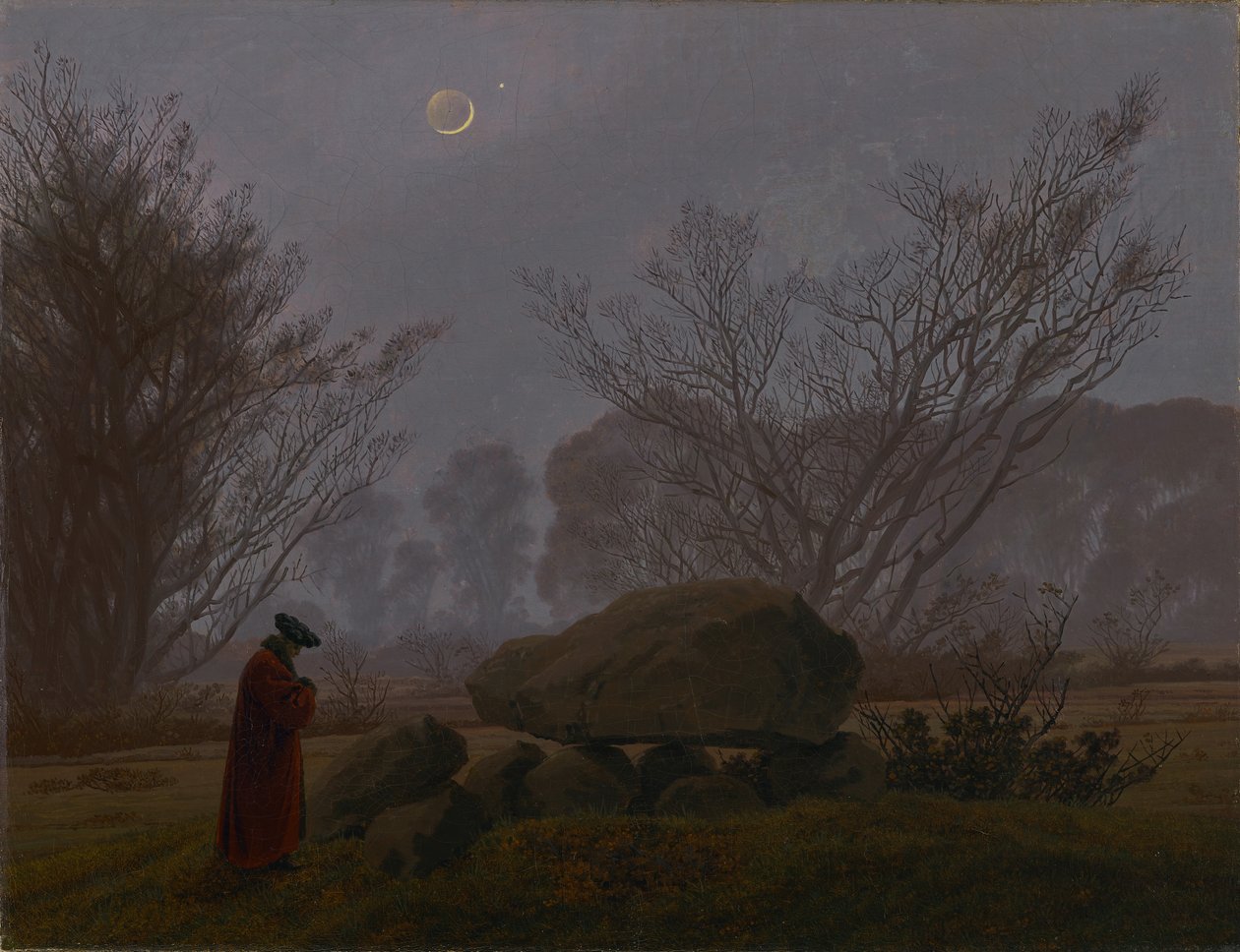En spasertur i skumringen av Caspar David Friedrich