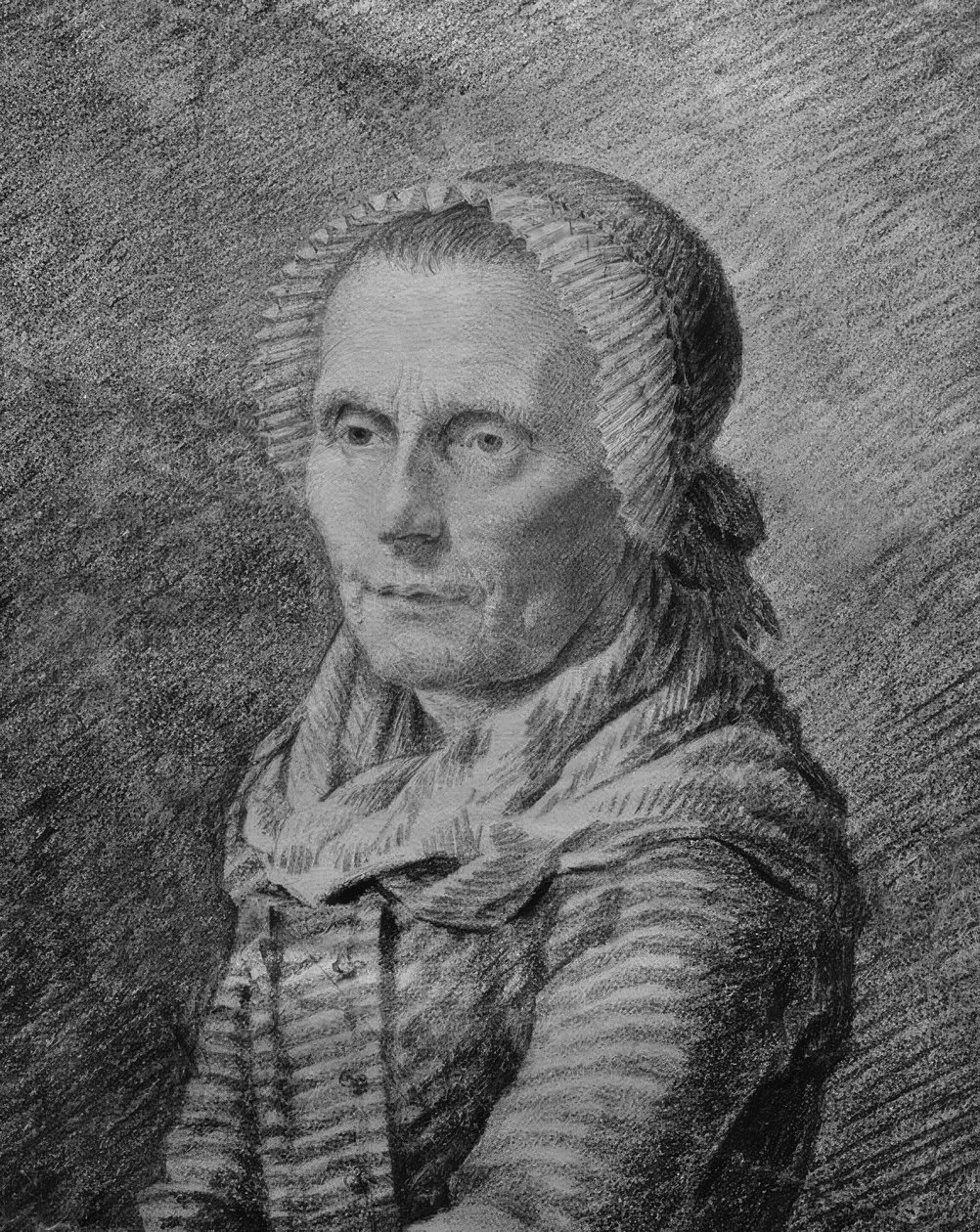 Portrett av mor Heiden av Caspar David Friedrich