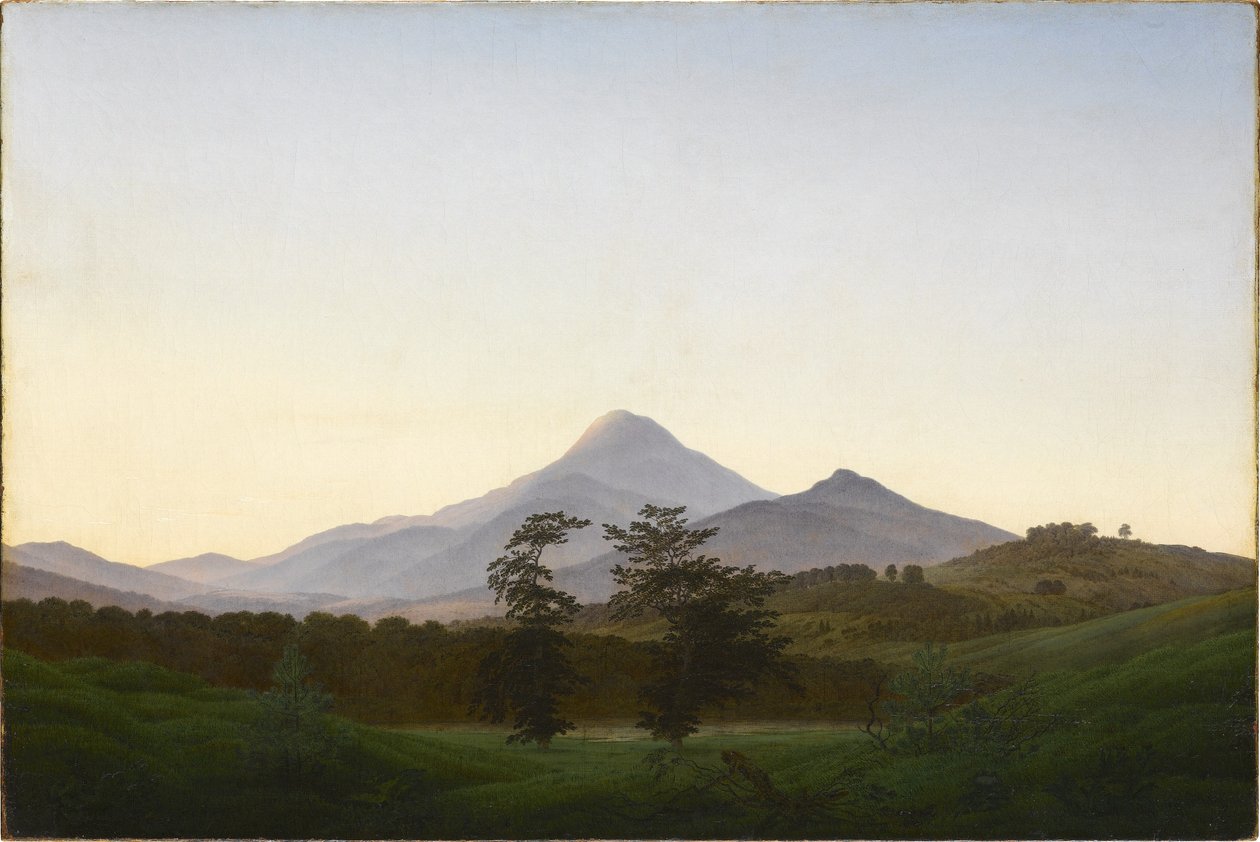 Bøhmisk landskap av Caspar David Friedrich