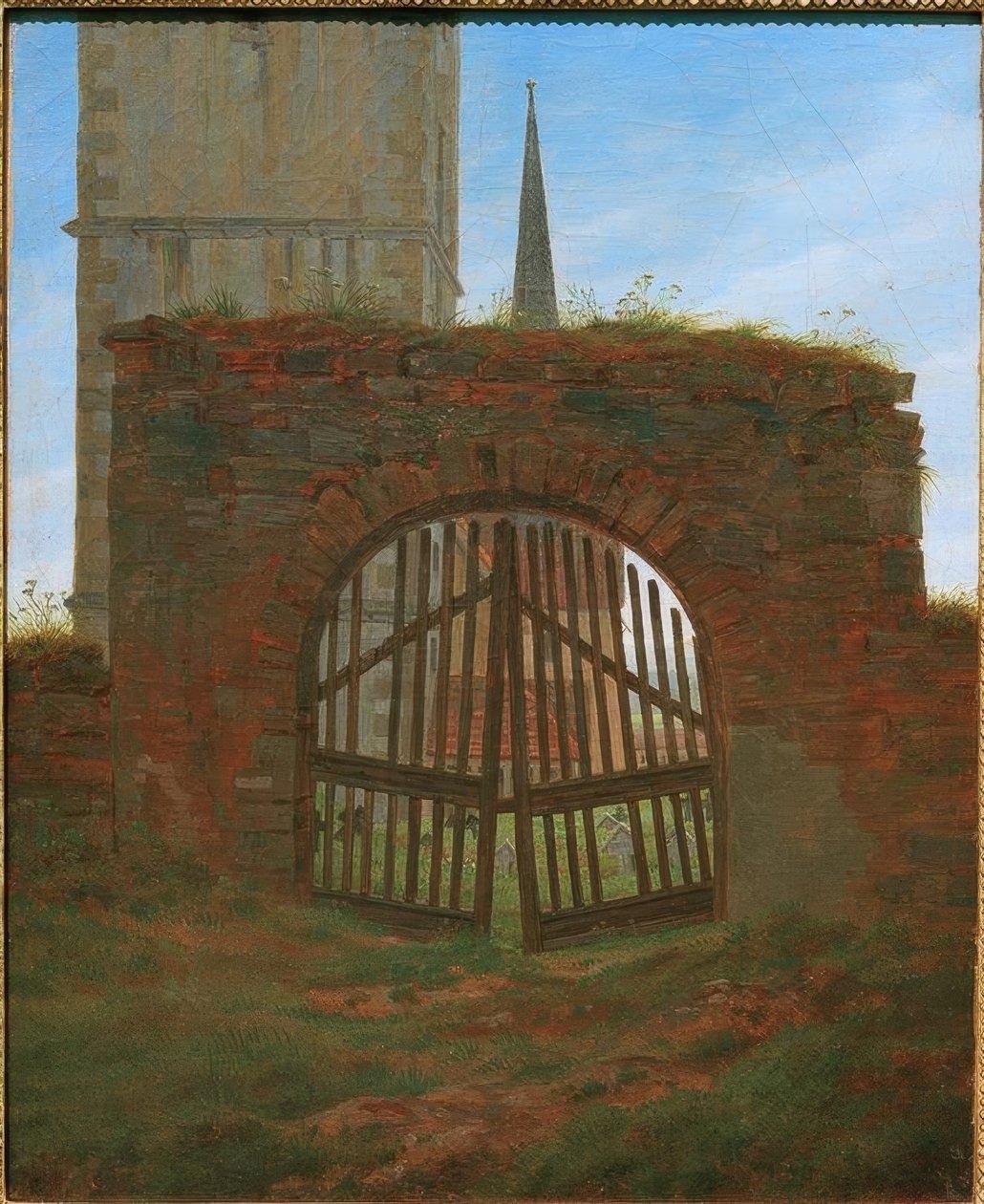 Kirkegårdsporten av Caspar David Friedrich