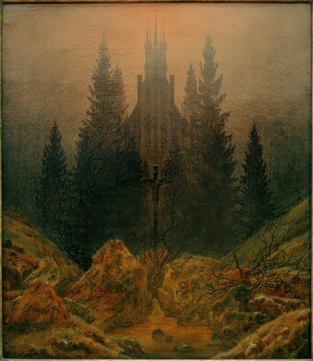 Korset i fjellet av Caspar David Friedrich