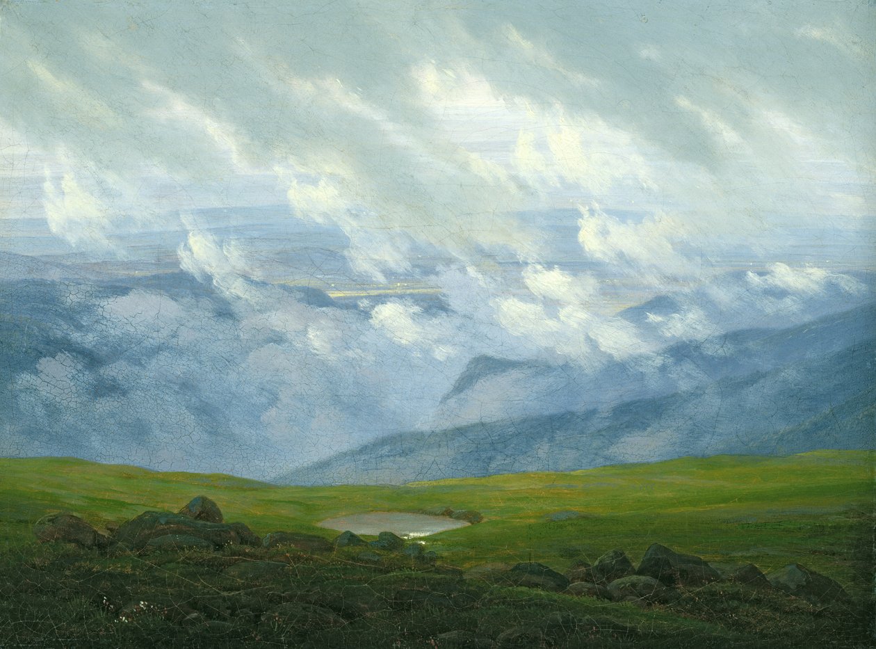 Drivende skyer av Caspar David Friedrich