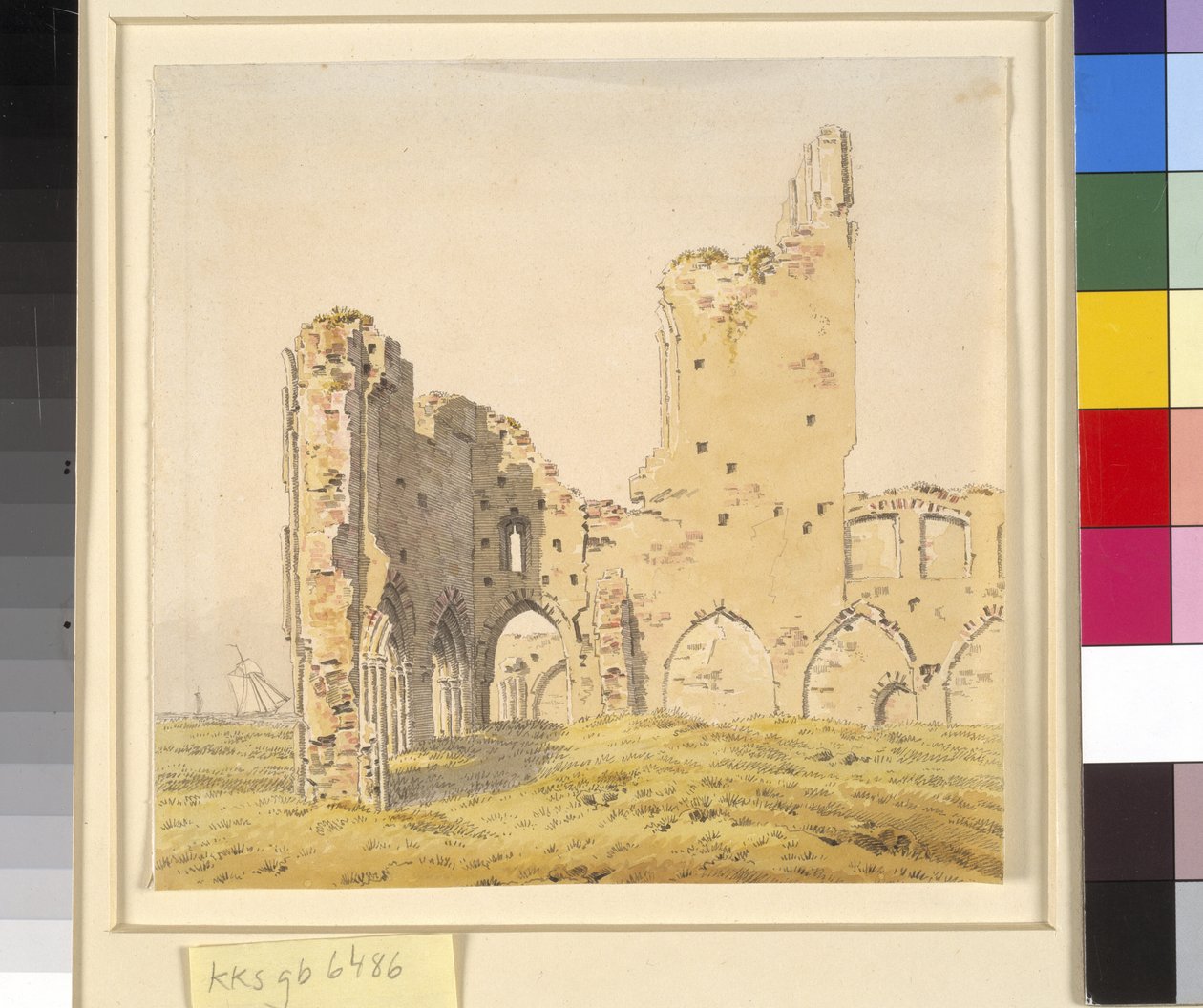 Eldena Abbey, nær Greifswald i svenske Pommern av Caspar David Friedrich