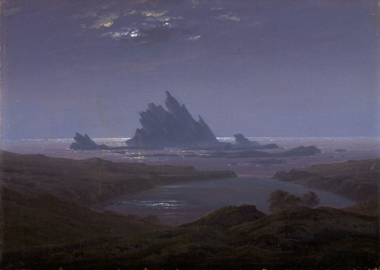 Klipperev ved stranden av Caspar David Friedrich