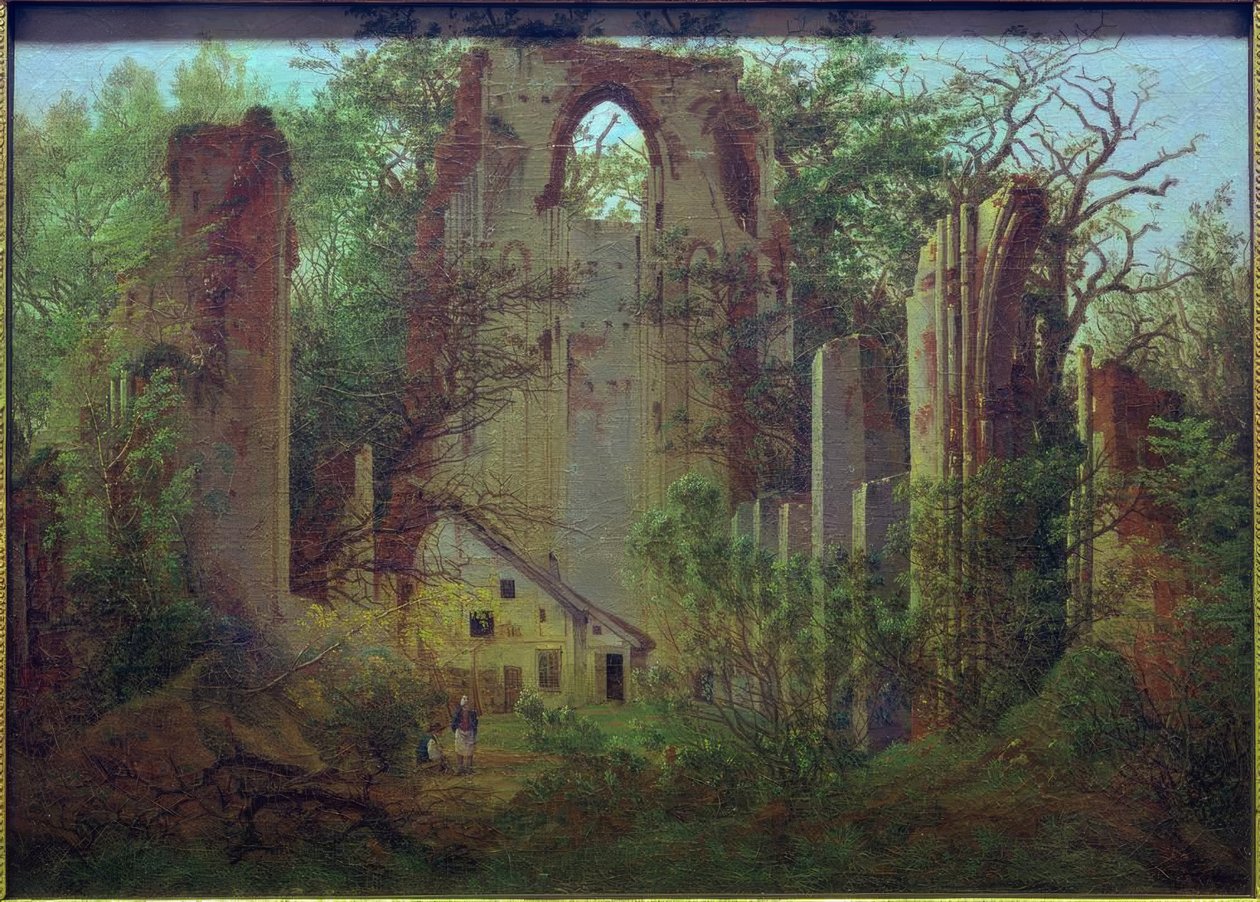 Eldena klosterruiner nær Greifswald av Caspar David Friedrich