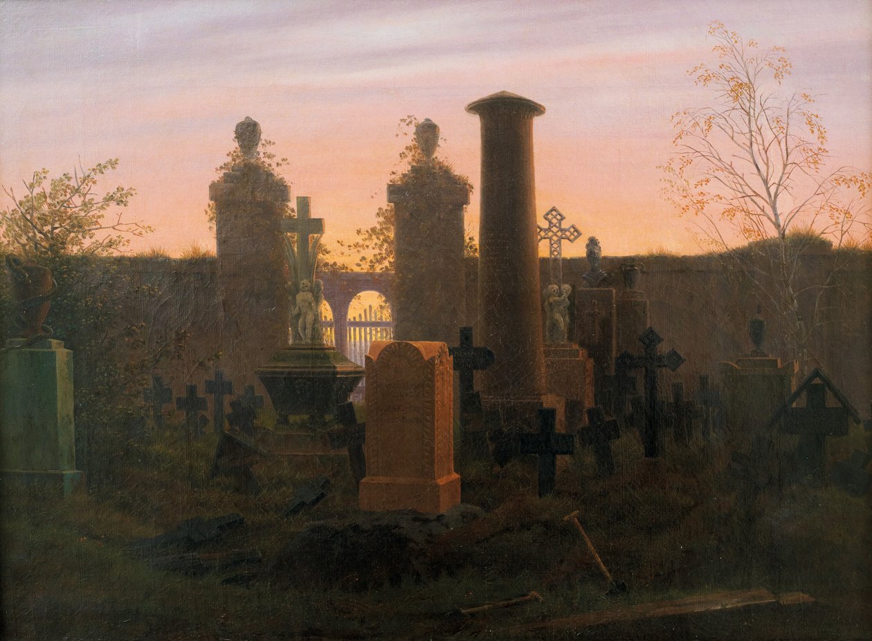 Kügelgens grav, 1821-1822 av Caspar David Friedrich