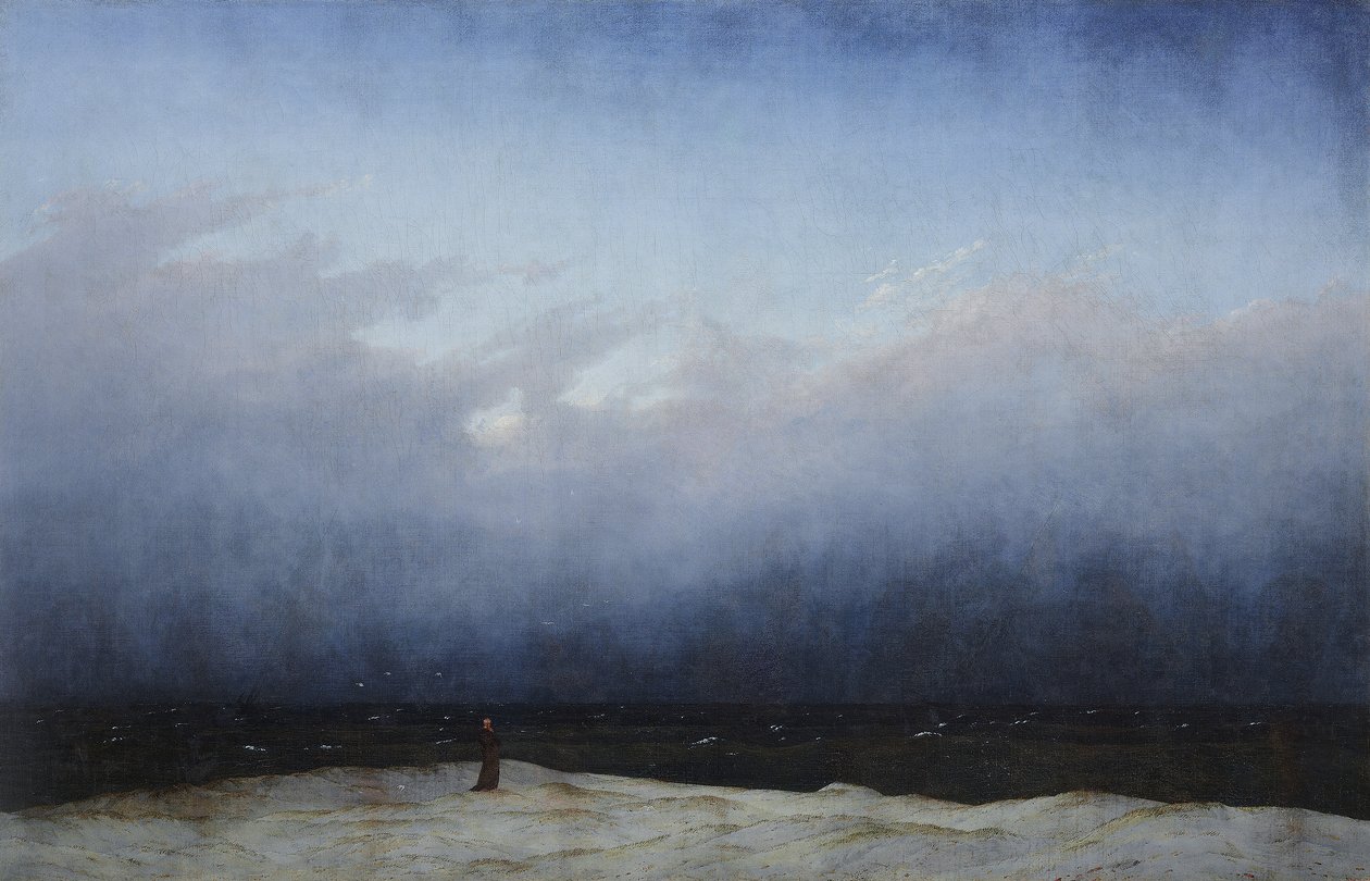 Munk ved havet av Caspar David Friedrich