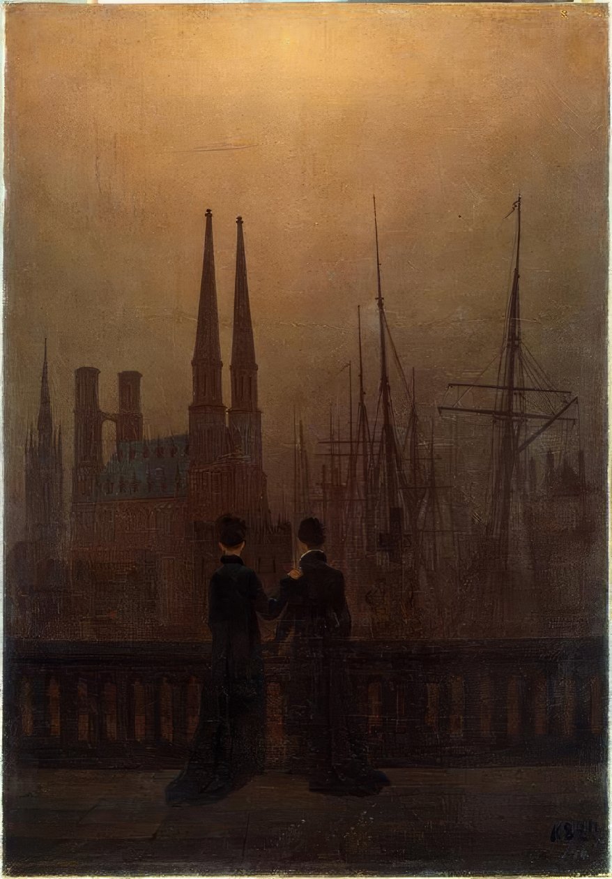 Natthavn av Caspar David Friedrich