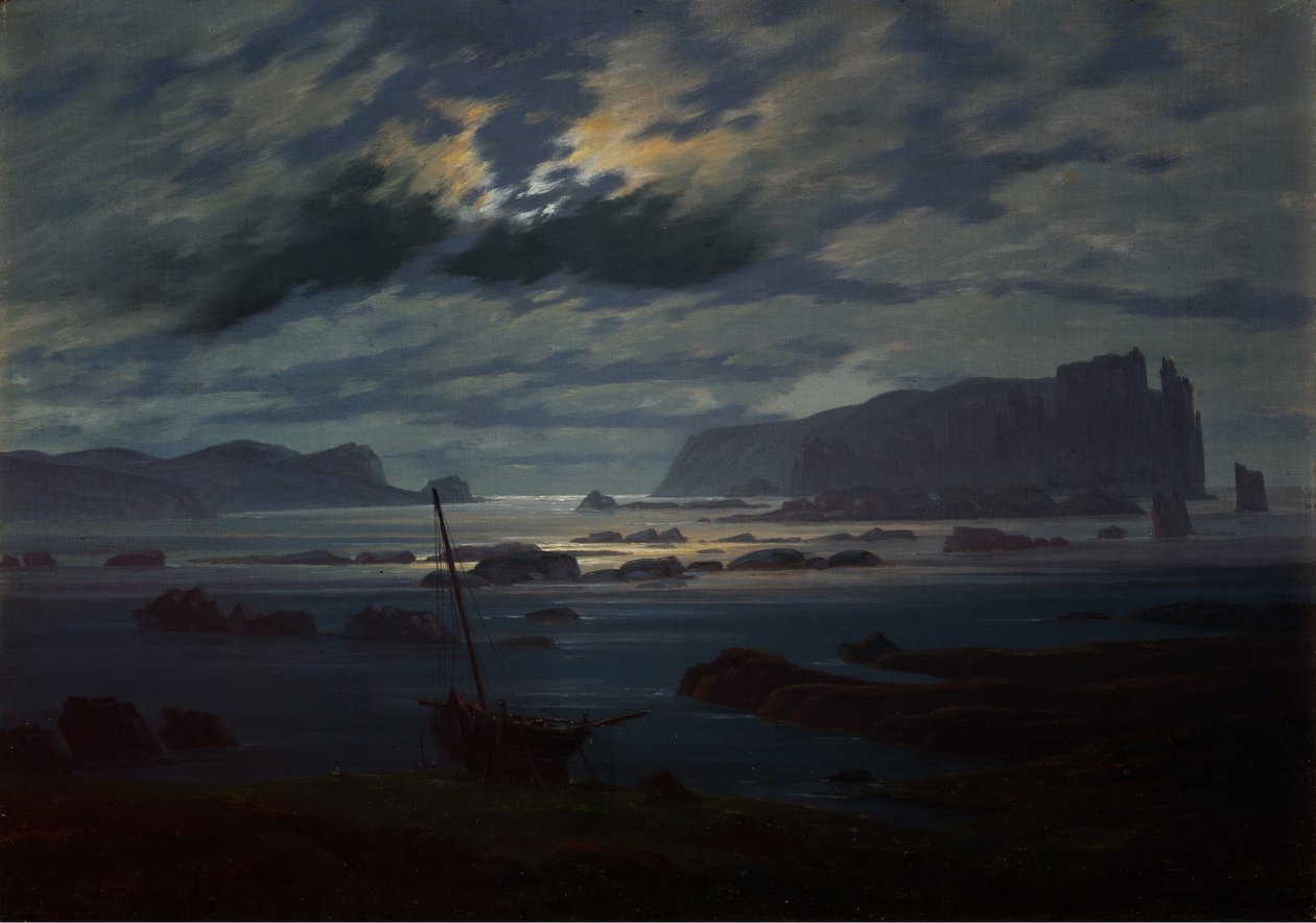 Nordhavet i måneskinnet av Caspar David Friedrich
