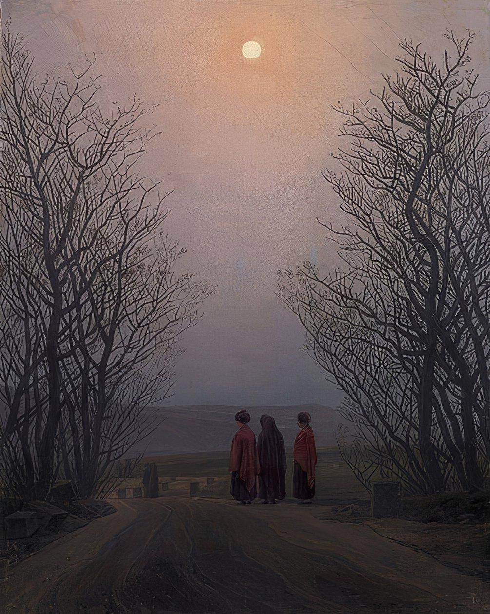 Påskemorgen. Rundt 1828-35 av Caspar David Friedrich