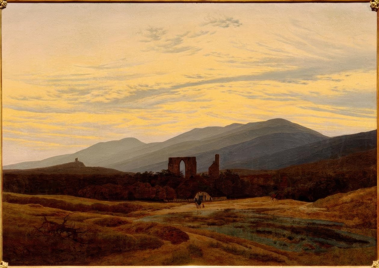 Ruin i Giant Mountains av Caspar David Friedrich