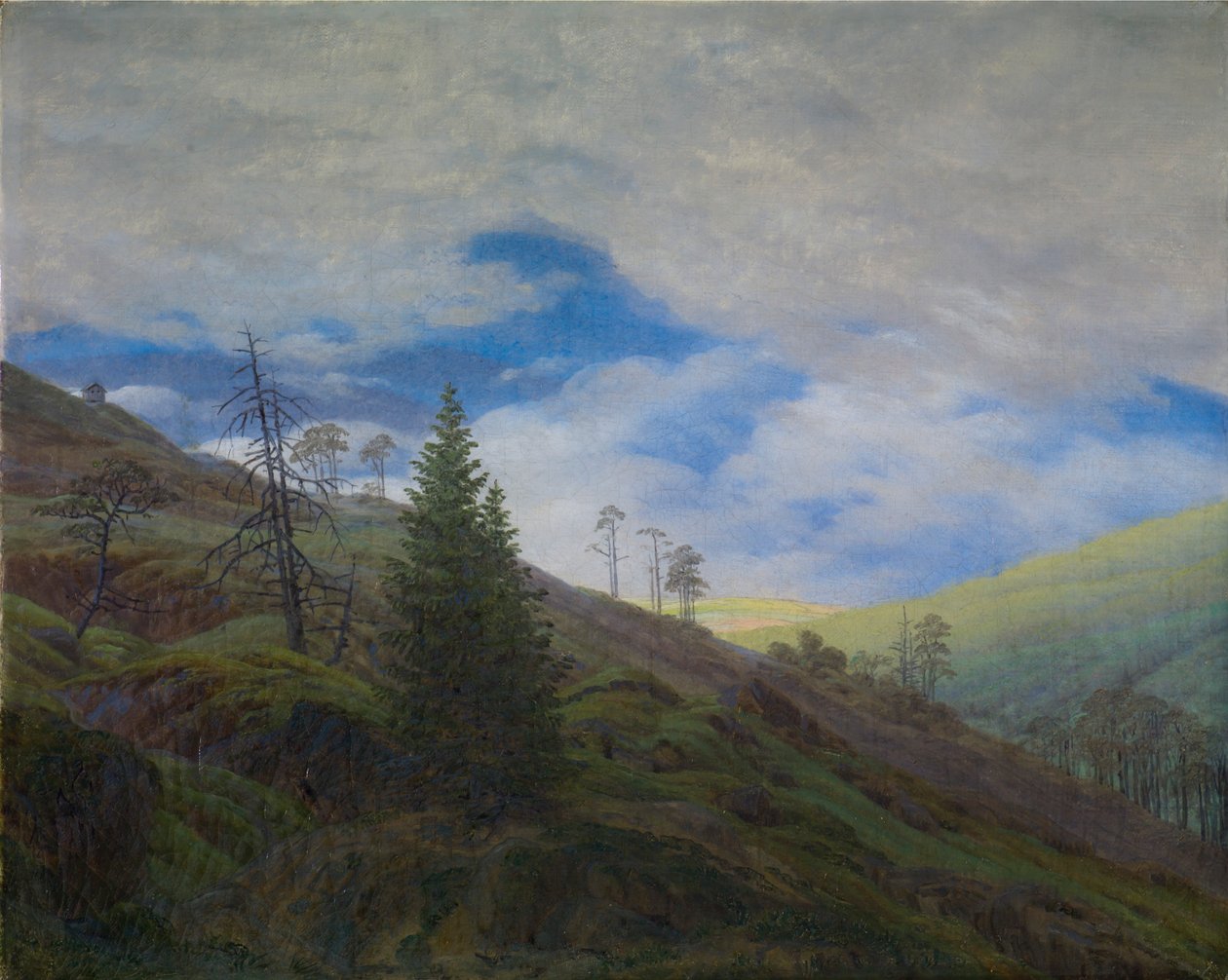 Sunburst i Giant Mountains av Caspar David Friedrich