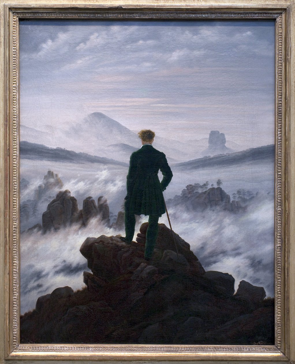 Vandreren over tåkehavet, ca. 1817 av Caspar David Friedrich