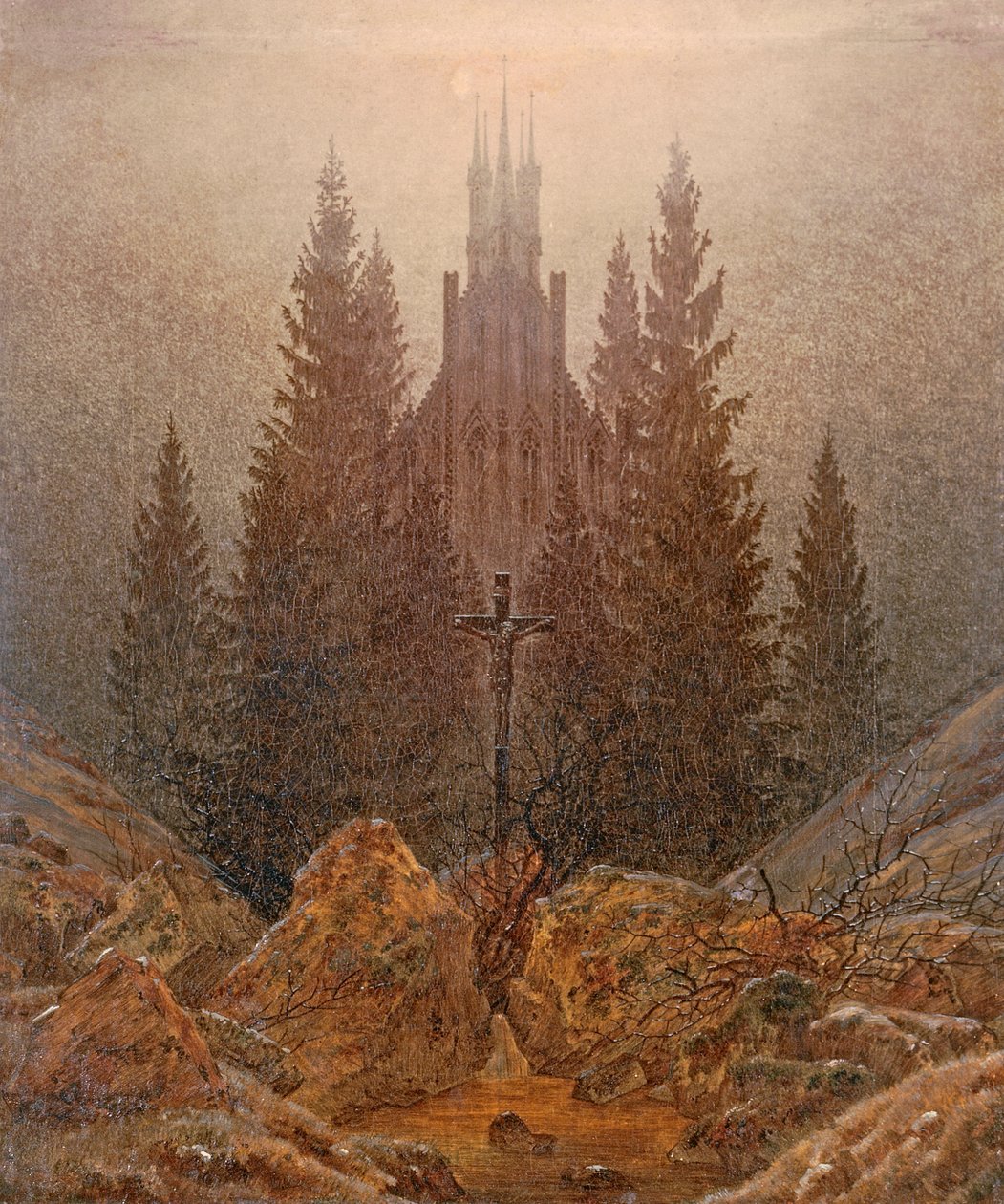 Korset i fjellet av Caspar David Friedrich