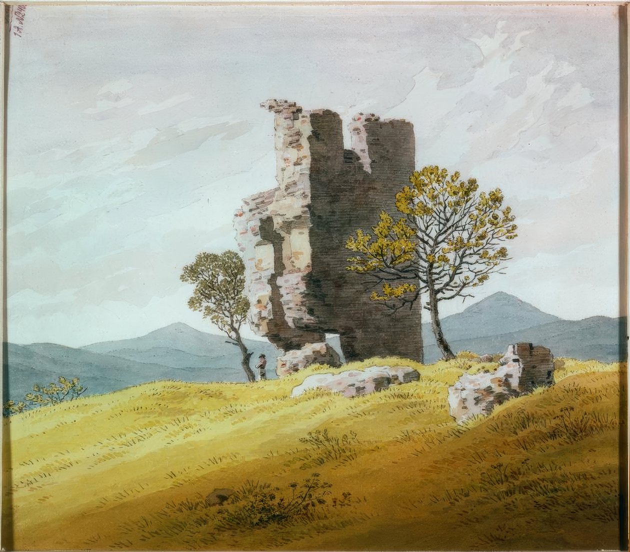Turmruine av Caspar David Friedrich
