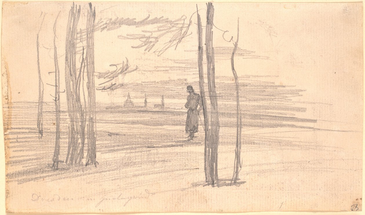 Utsikt over Dresden av Caspar David Friedrich