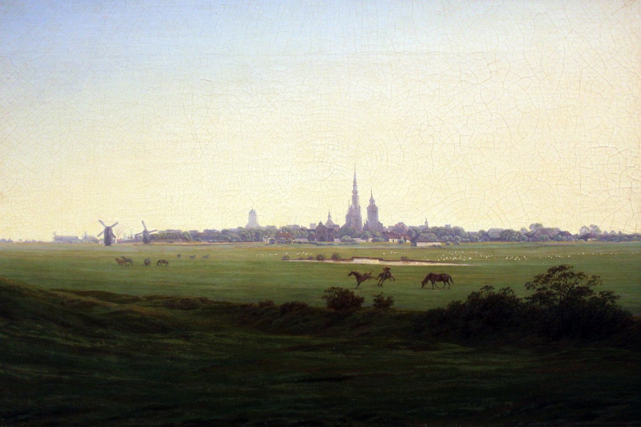 Enger nær Greifswald av Caspar David Friedrich