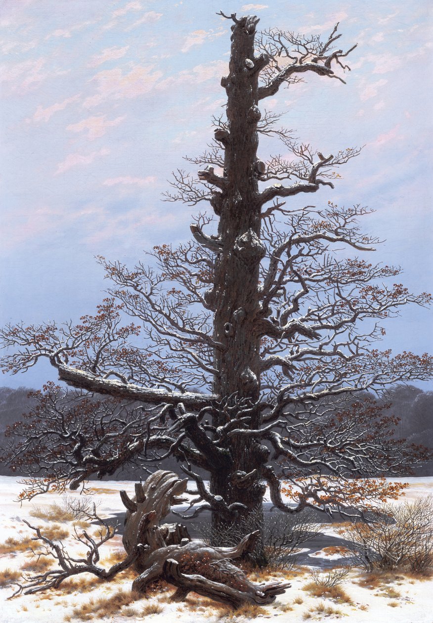Vinterlandskap (nakent tre) av Caspar David Friedrich