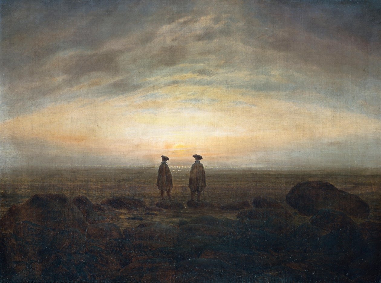 To menn ved havet av Caspar David Friedrich
