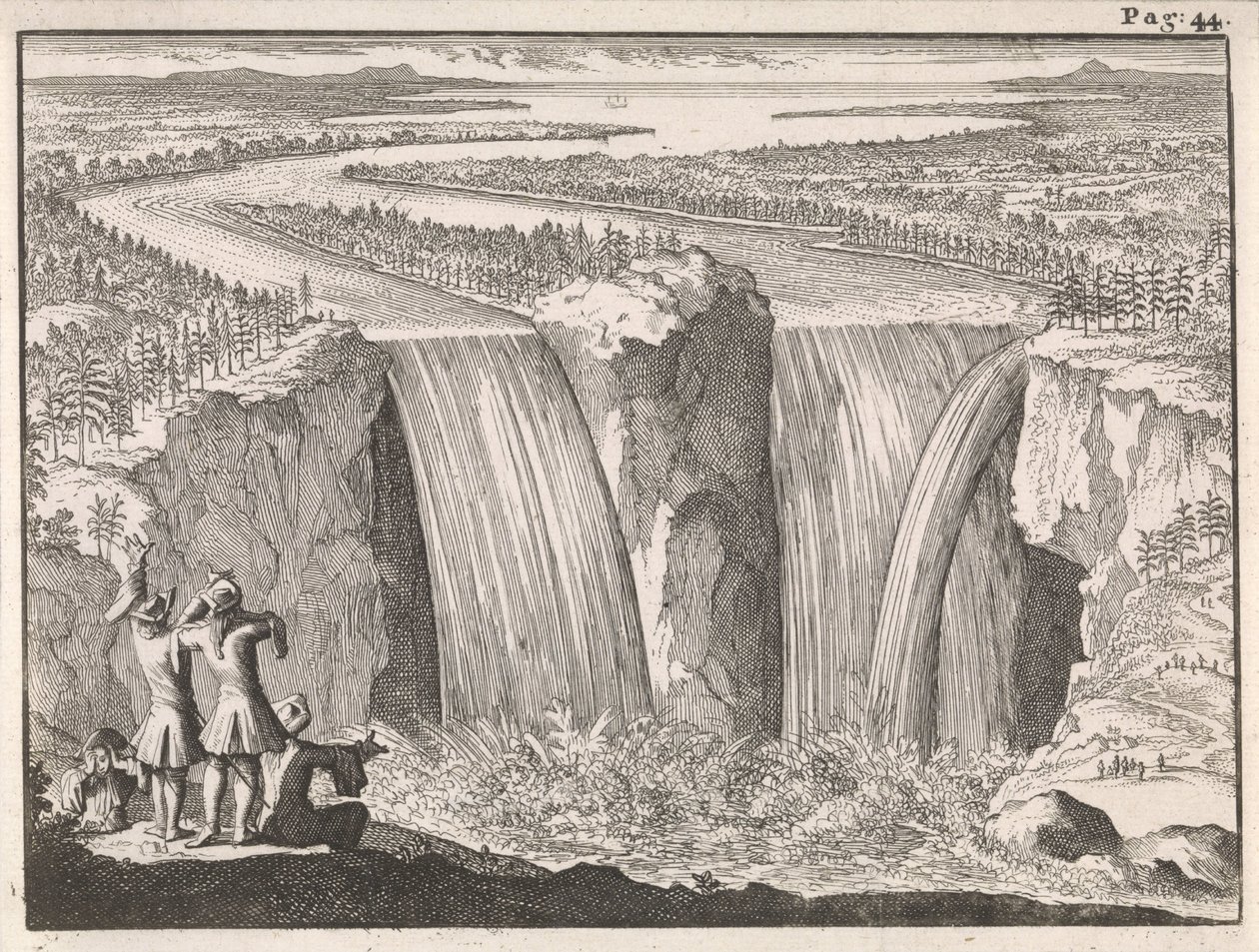 Niagarafallene av Caspar Luyken