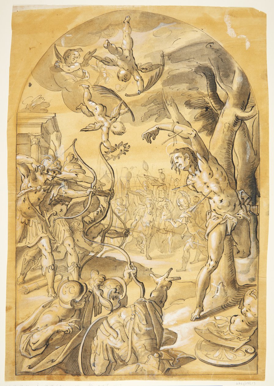 Sankt Sebastians martyrium av Caspar Menneler