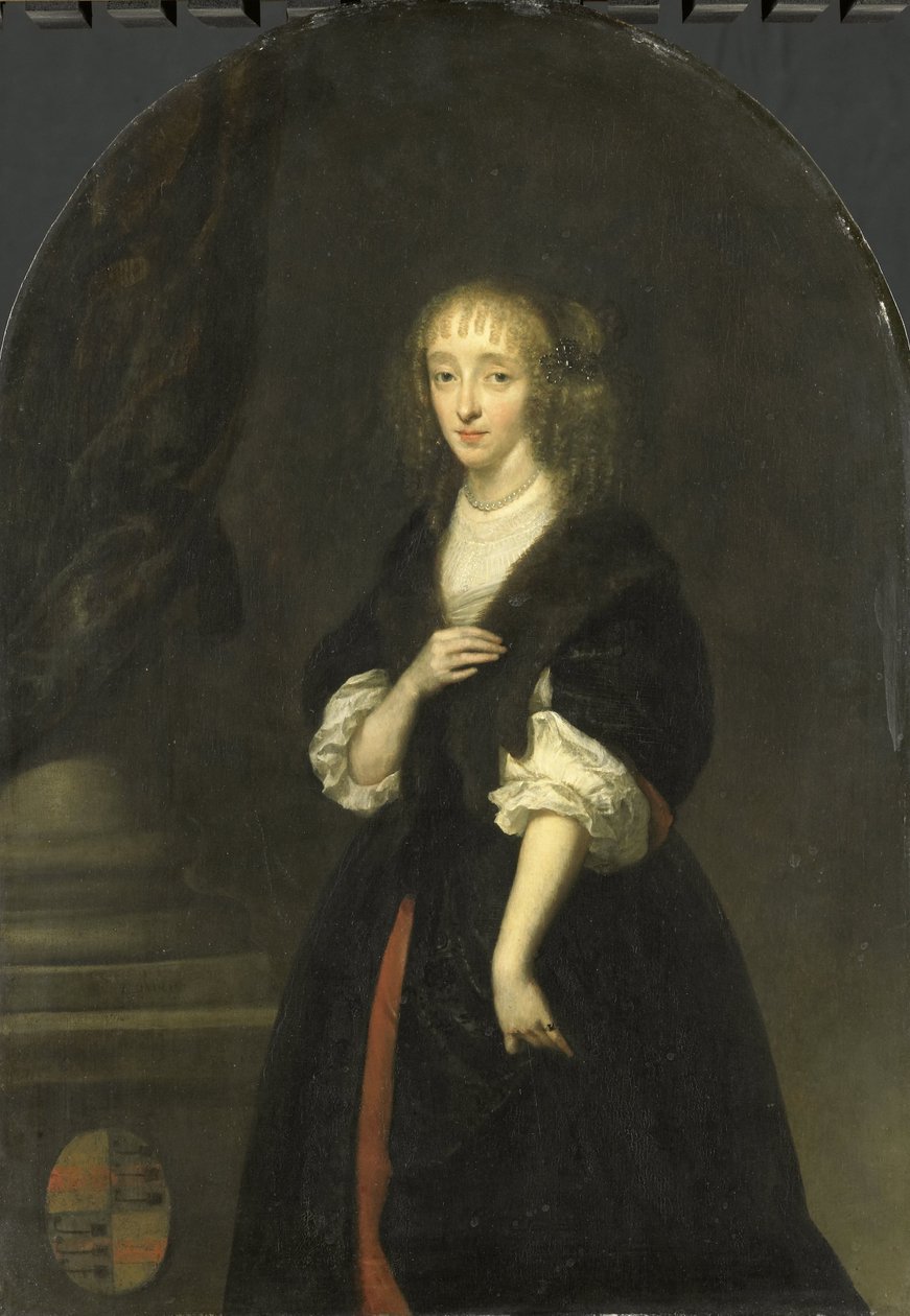 Portrett av Jacoba Bicker (1640-95), kone til Pieter de Graeff av Caspar Netscher