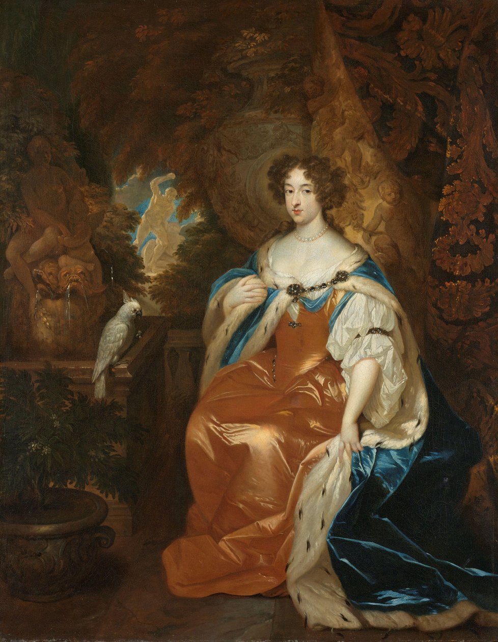 Portrett av Mary Stuart, kone til prins William III, ca. 1683 av Caspar Netscher
