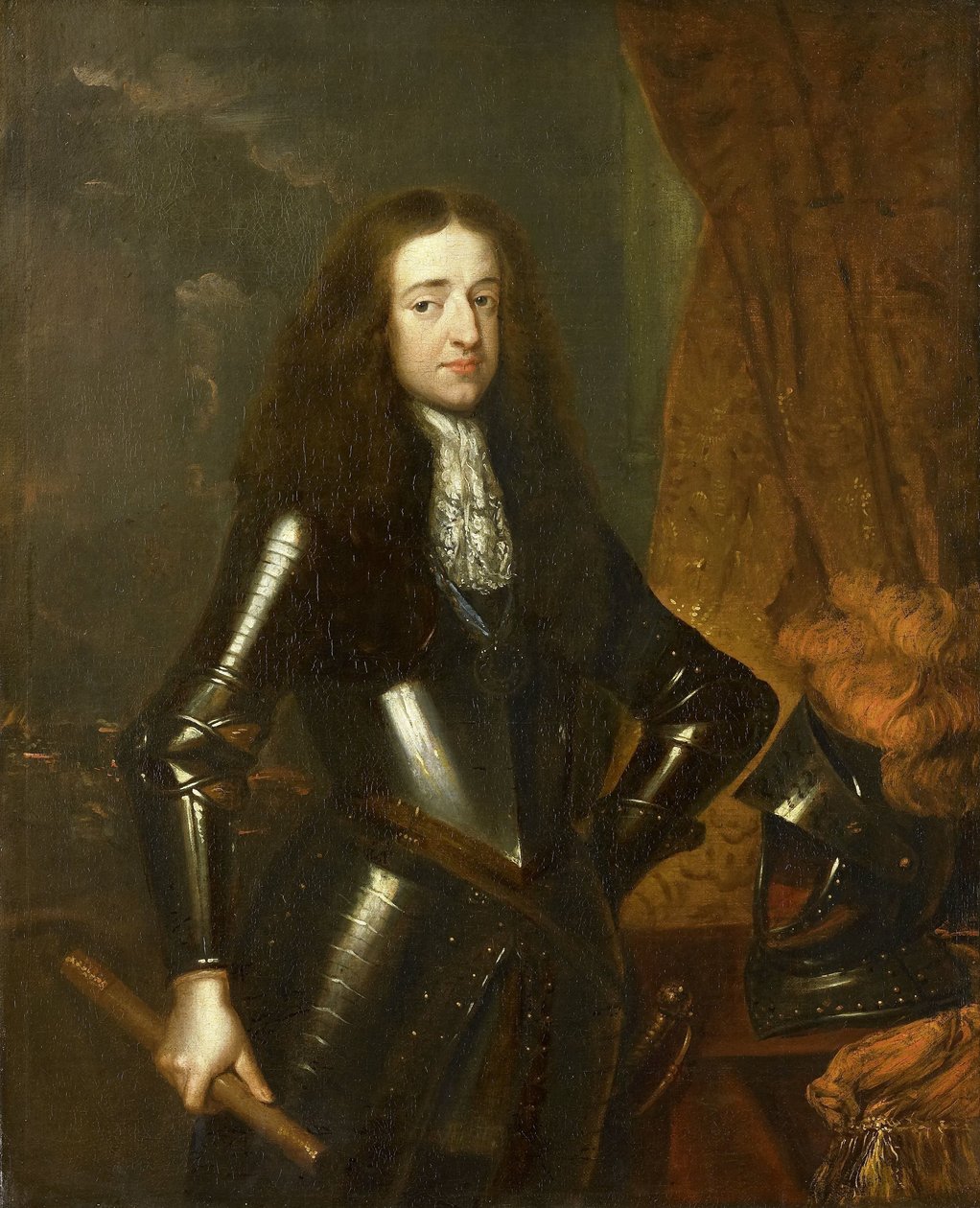 Portrett av Willem III (1650-1702), prins av Orange og siden 1689, konge av England av Caspar Netscher