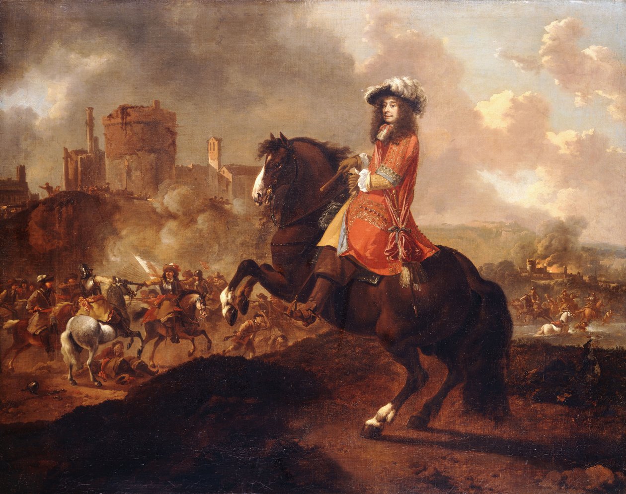 Portrett av en adelsmann, identifisert som James, Duke of Monmouth av Caspar Netscher