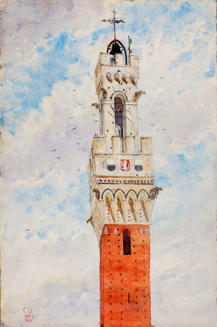 Klokketårn, Italia, 1933. av Cass Gilbert