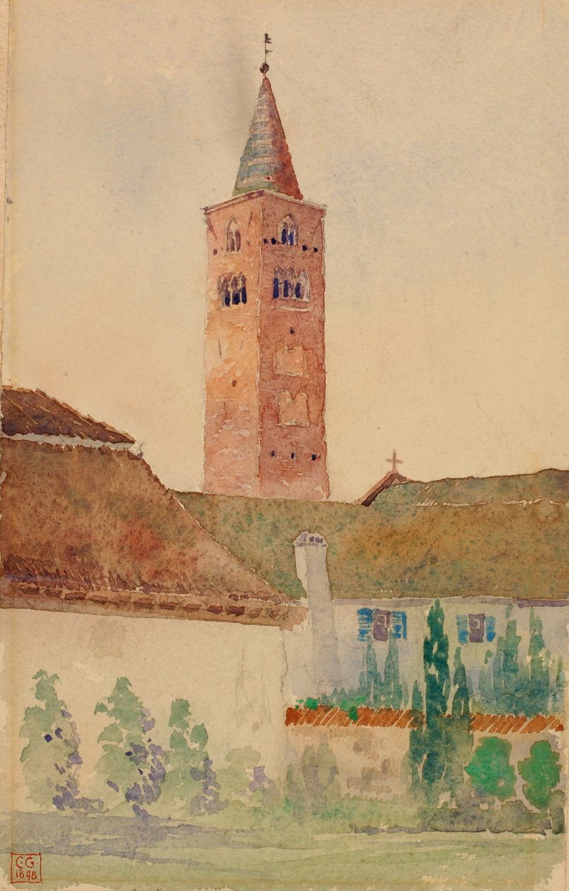 Kirketårnet, Italia, 1898. av Cass Gilbert