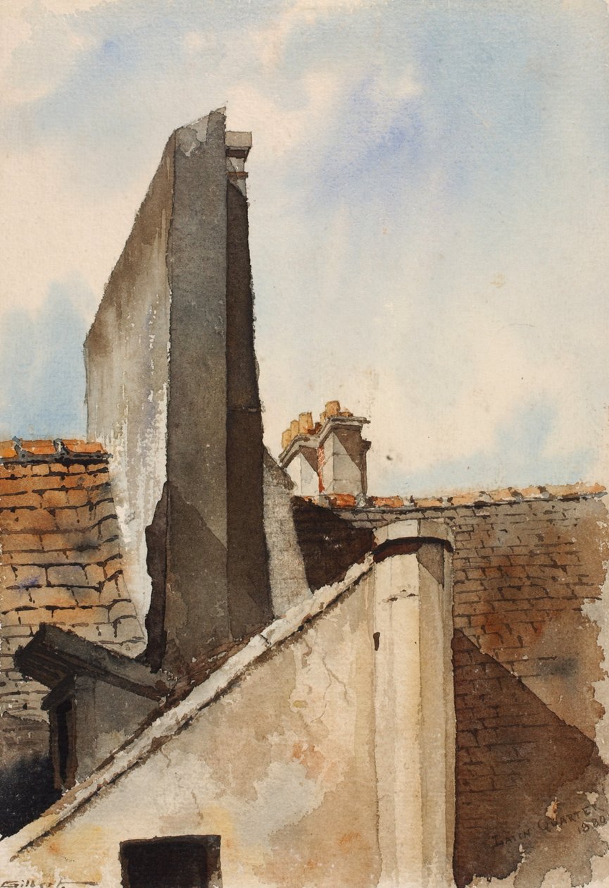 Latinerkvarteret, Paris, 1880. av Cass Gilbert