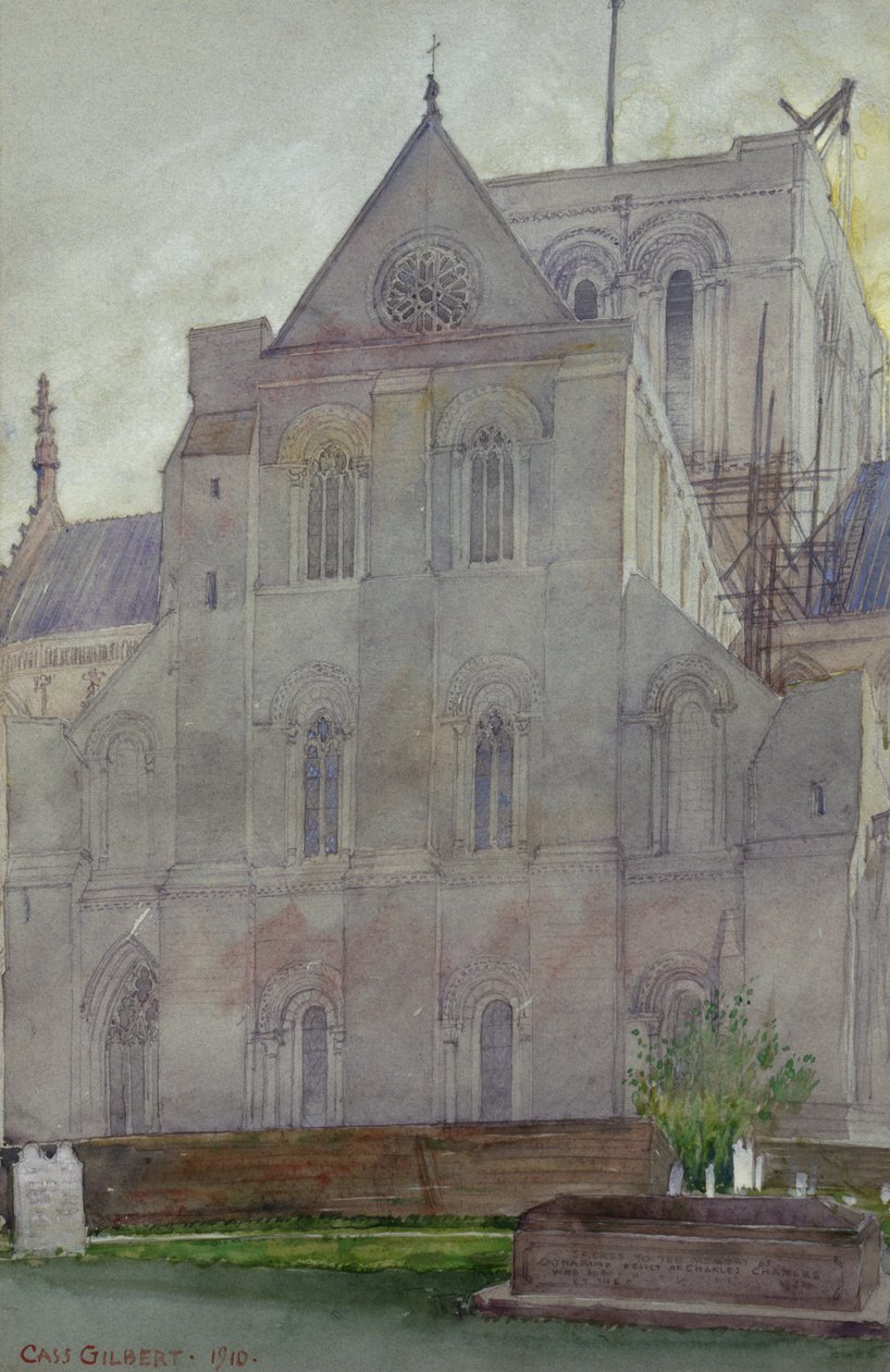 North Transept, Winchester Cathedral, England, 1910. av Cass Gilbert