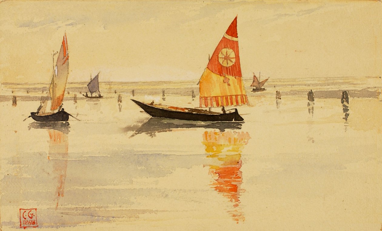 Seilbåter Venezia, 1898. av Cass Gilbert
