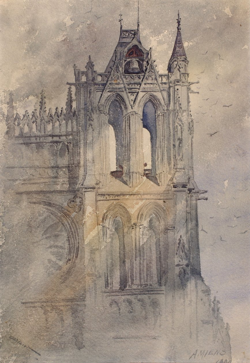 Southwest Tower, Amiens-katedralen, 1880. av Cass Gilbert