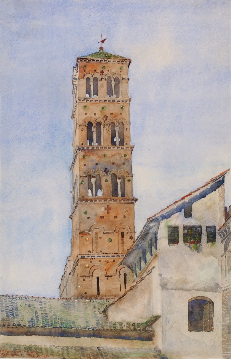 Tower, San Francisco Romano, Roma, 1898. av Cass Gilbert