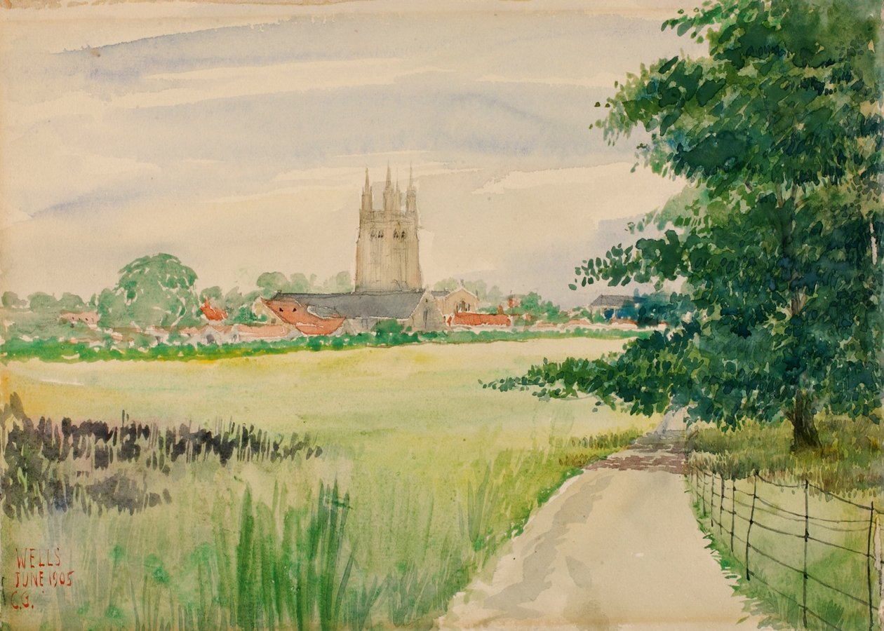 Wells Cathedral, England, 1905. av Cass Gilbert