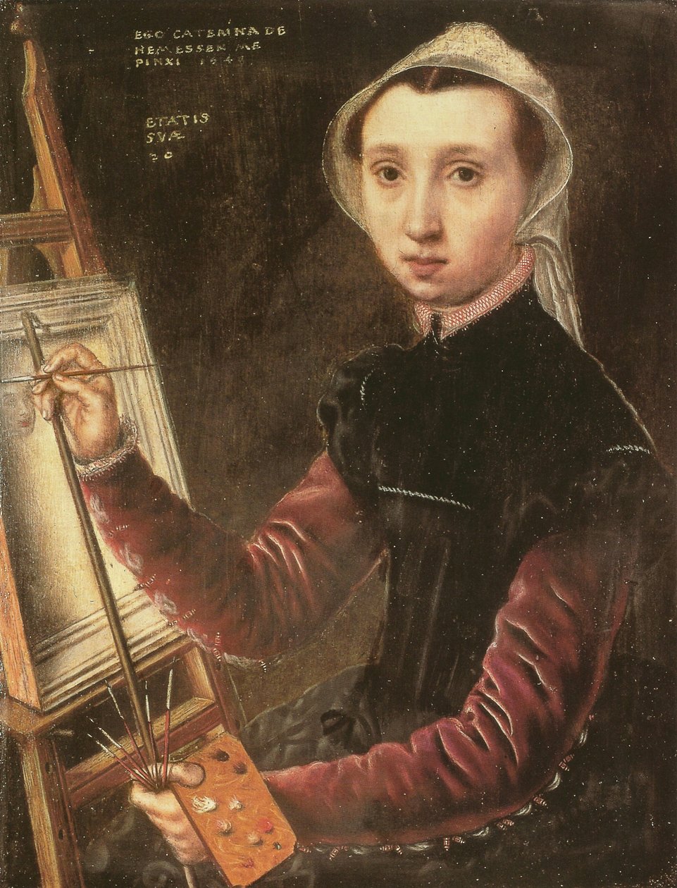 Selvportrett av Catharina van Hemessen