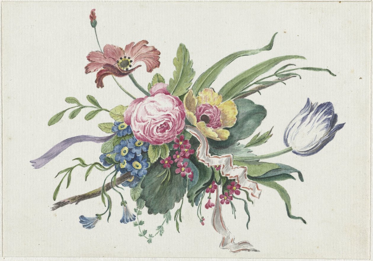 blomsterdekorasjon av Catharina Wilhelmina Schweickhardt